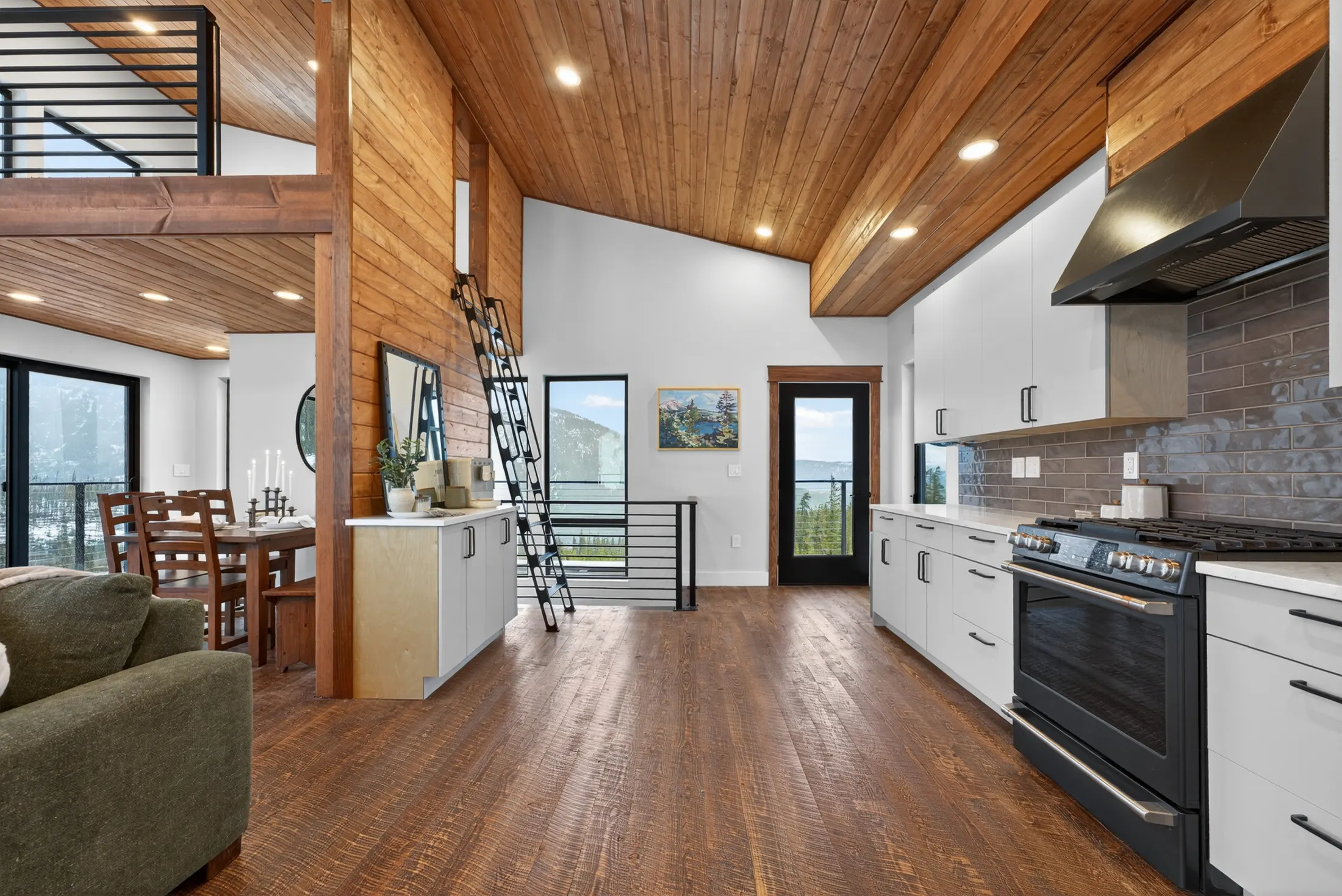 Open kitchen and living space